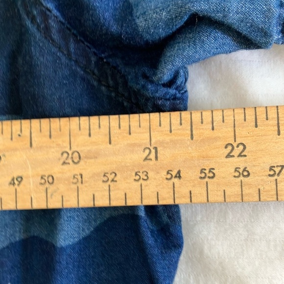 Blue gray camo men’s size medium Button Down short sleeve Shirt - Picture 11 of 12